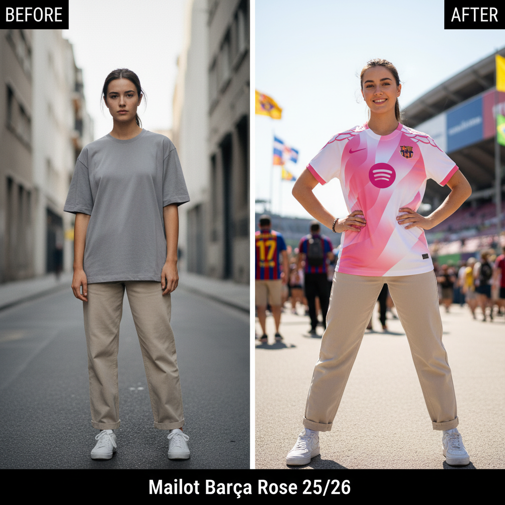 Maillot Barça Rose 25/26