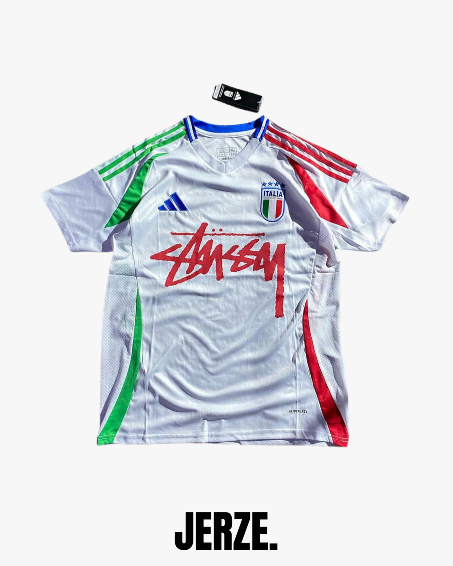 MAILLOT STUSSY EDITION ITALIE WHITE