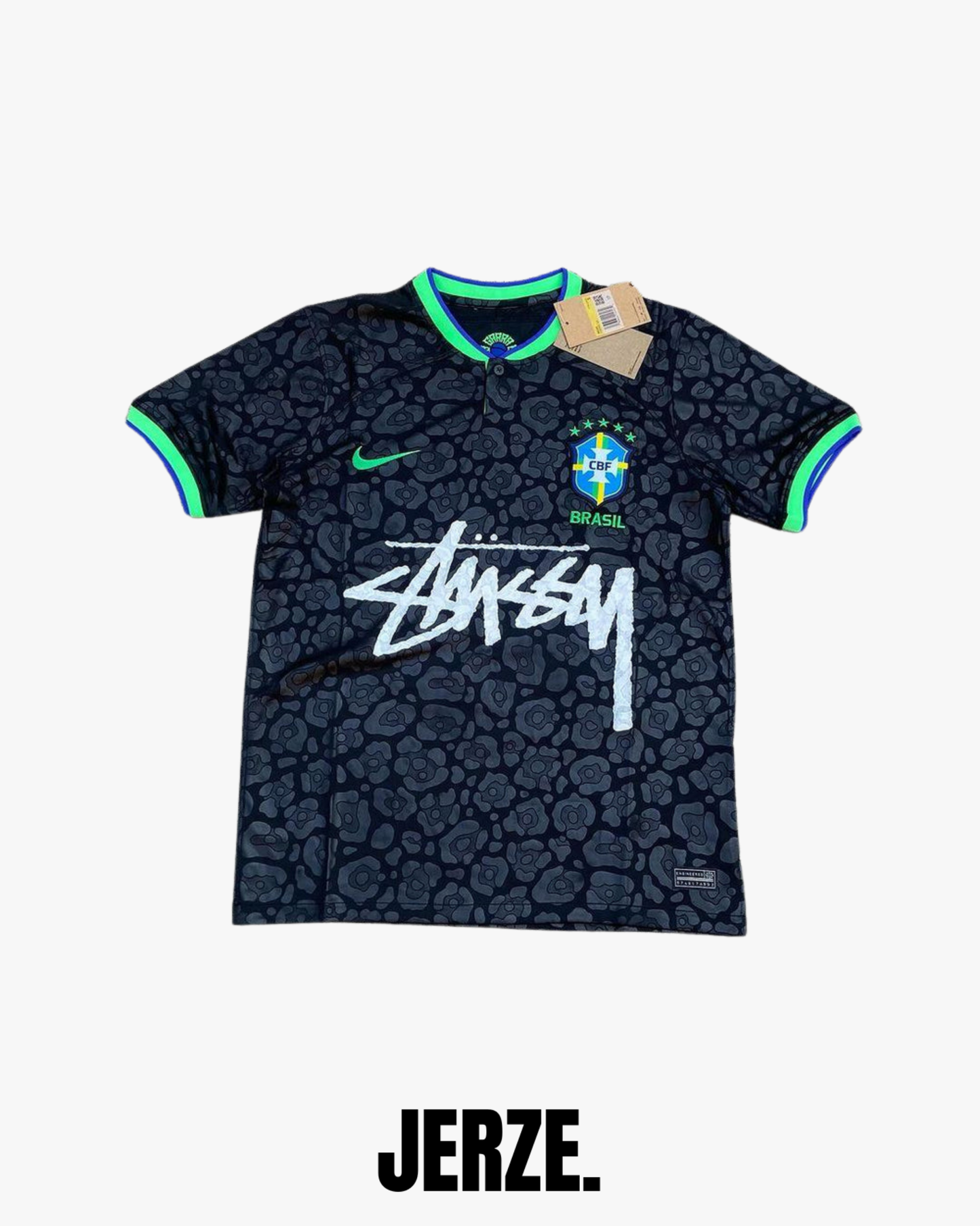 MAILLOT STUSSY EDITION BRÉSIL BLACK AND GREEN
