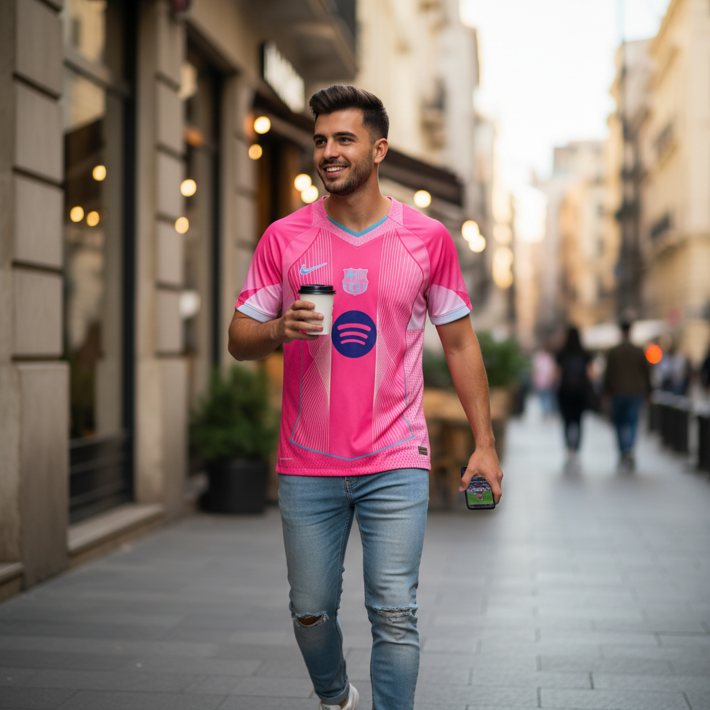 Maillot Barcelone Rose 25/26