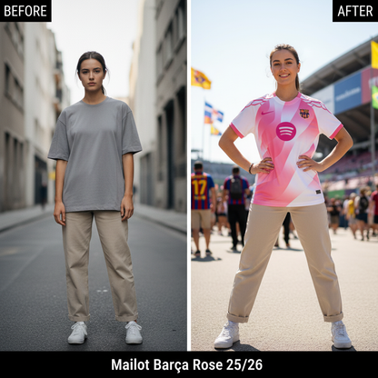 Maillot Barça Rose 25/26